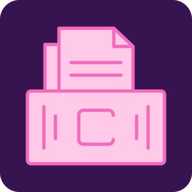 Dosya. Web simgesi basit illüstrasyon