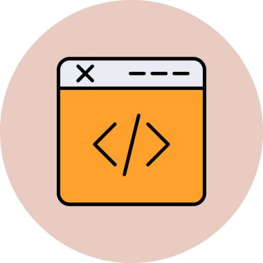 tarayıcı simgesi vektör illüstrasyonu