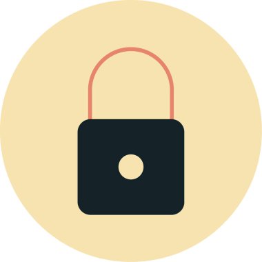 ikon vektör illüstrasyonunu kilitle