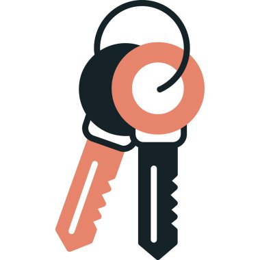 Anahtar. Web simgesi basit illüstrasyon