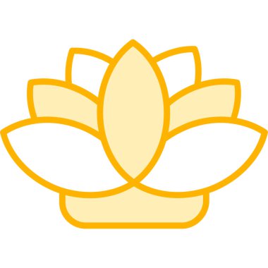 Lotus çiçeği vektör simgesi