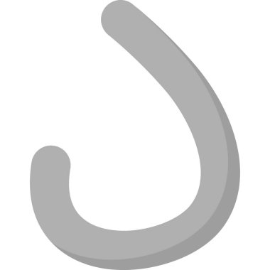 At nalı ikonu düz stil izole edilmiş. At nalı ve at nalı için vektör çizimi