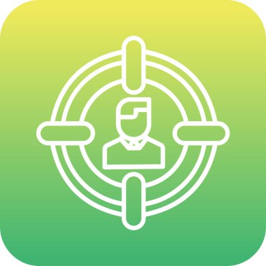 eşsiz kullanıcı hesabı vektör simgesi