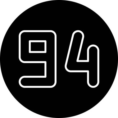 8 numaralı simge vektör illüstrasyonu