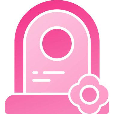 Pembe kurdeleli bir kadının vektör çizimi