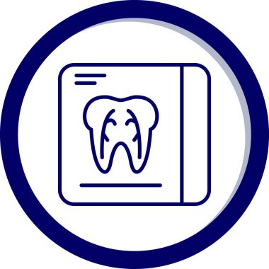 diş simgesi vektör illüstrasyonu