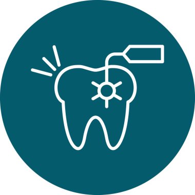 diş simgesi vektör illüstrasyonu