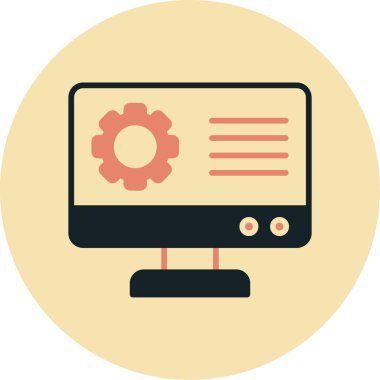 bilgisayar simgesi vektör illüstrasyonu