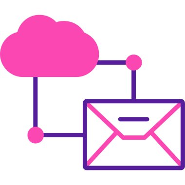 E-posta. Web simgesi basit illüstrasyon