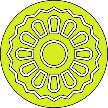 Moda tarzında izole edilmiş güneş simgesi