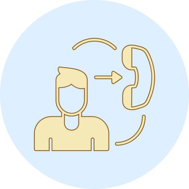 Çağrı merkezi. Web simgesi