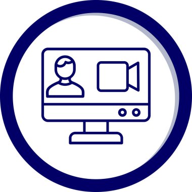 bilgisayar ekranı vektör simgesi