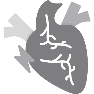 İnsan kalp organı anatomisi simgesi