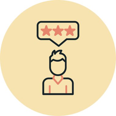 Müşteri denetimi düz renkli simge