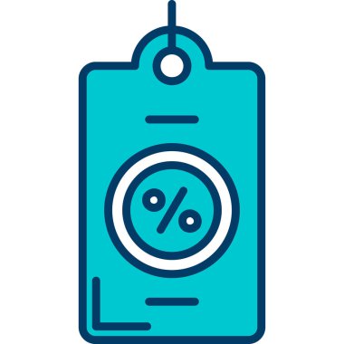 indirimli etiket fiyat simgesi