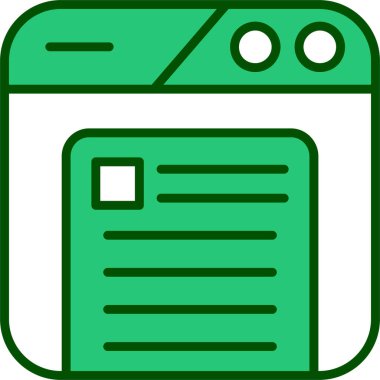 Web simgesi, vektör illüstrasyonu