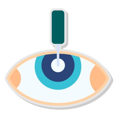 Optik cam izole edilmiş ikon tasarımlı göz, vektör illüstrasyon grafiği