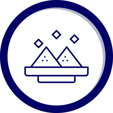 Dondurma simgesinin vektör illüstrasyonu