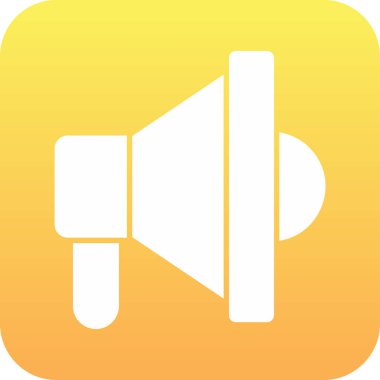 Hoparlör simgesinin vektör illüstrasyonu