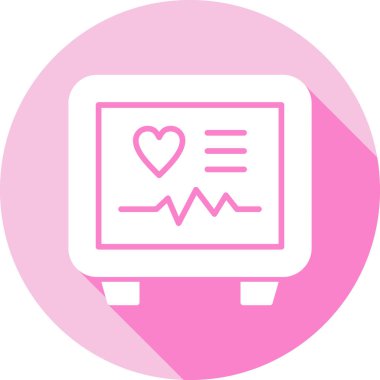 Kalp. Web simgesi basit illüstrasyon