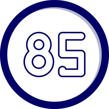 8 numaralı vektör simgesi modern dış hatlar