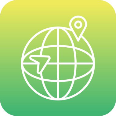 Benzersiz küresel vektör simgesi