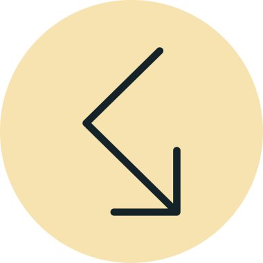 ok simgesi, vektör illüstrasyonu