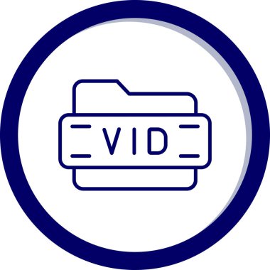 video simgesi. Beyaz arkaplanda izole edilmiş web tasarımı için özet biçimi basit ikon vektör simgesi. vektör 10