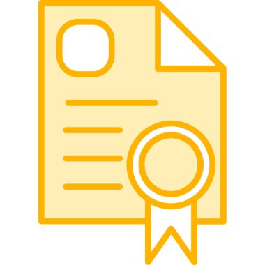 ödül sertifikası vektör illüstrasyonu