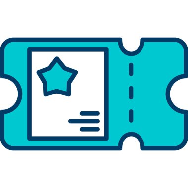 Mavi yıldızlı bir kitabın vektör çizimi