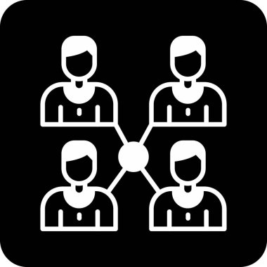 İnsan simgesinin vektör illüstrasyonu