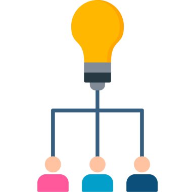 Ampul simgesi olan insanlar