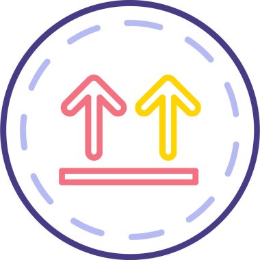 Modern simgenin vektör illüstrasyonu