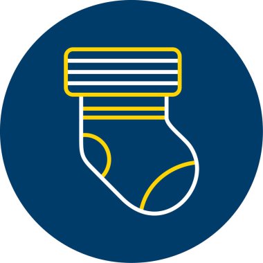 Çorap simgesinin vektör illüstrasyonu