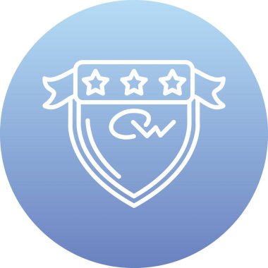 Bir yıldız simgesinin vektör illüstrasyonu