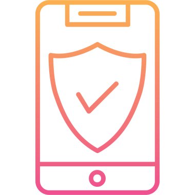 Akıllı telefon. Web simgesi basit illüstrasyon