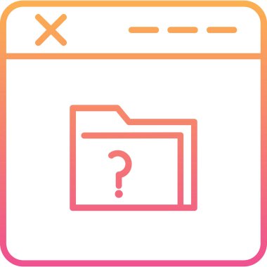 Web arayüzü simgesi, vektör illüstrasyonu