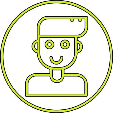 avatar. Web simgesi vektör illüstrasyonu