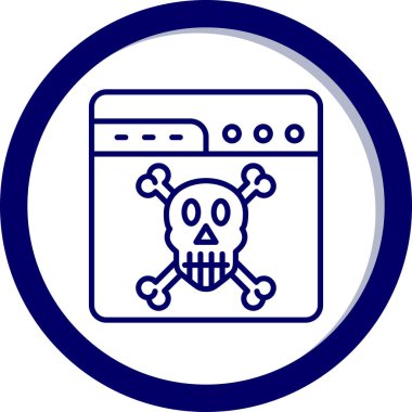 Çapraz kemikli kafatası. Basit tasarım