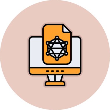 Vektör illüstrasyonu, seo modern simge