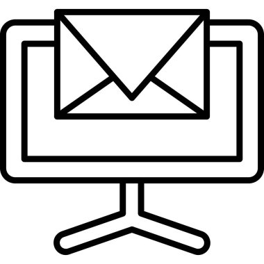 bilgisayar e- posta simgesi