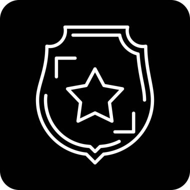 kalkan ikon vektör illüstrasyonu