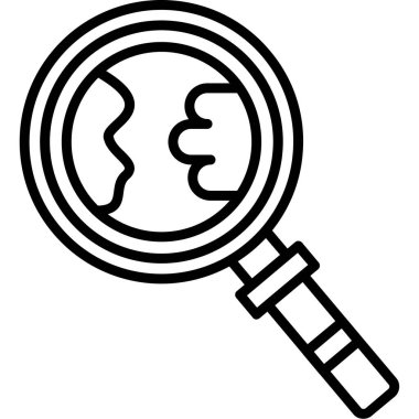 Arama simgesi, vektör illüstrasyonu bul