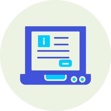 Bilgisayar. Web simgesi basit illüstrasyon