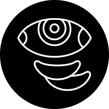 Göz simgesi. Web için göz vektör simgelerinin basit çizimi