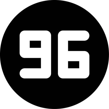 Beyaz arkaplanda 9 numaralı simge tasarımı, vektör illüstrasyonu