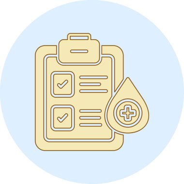 Kontrol listesi simgesinin vektör illüstrasyonu