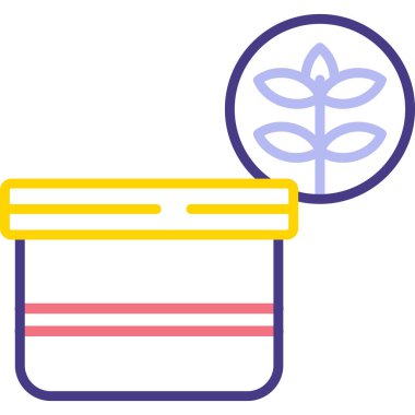 yemek ve yemek ikonu vektör çizimi