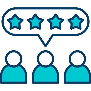 Geribildirim vektörü renk simgesi