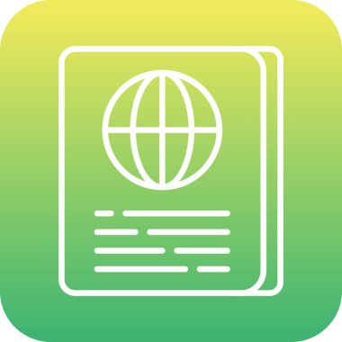 Benzersiz Gazete Vektör Satırı Simgesi